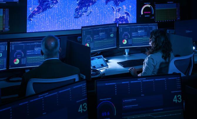 Cybersecurity operations visual