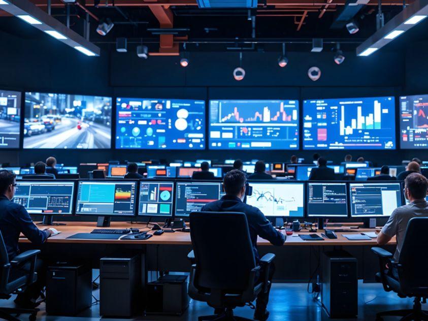 Automation and data intelligence dashboard visual